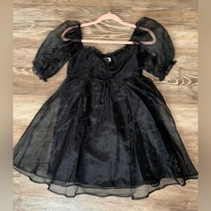 MABLE Black Babydoll Dress🖤 NWT size small